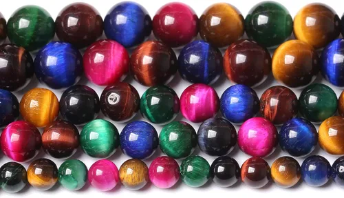 Vista 85 de 4mm 90 piezas Cuentas de piedra natural de turquesa africana para hacer joyería Cuentas sueltas de gemas redondas para pulseras, collares, aretes