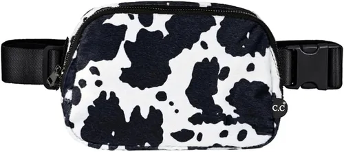 Vista 33 de C.C Bolsa de cintura para mujeres – Riñonera acolchada cruzada para el cuerpo con correa ajustable, idea de regalo de moda, Ajuste regular