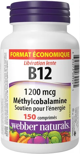 Vista 2 de Vitamina B12 Metilcobalamina 1200 mcg Tabletas de liberación cronometrada