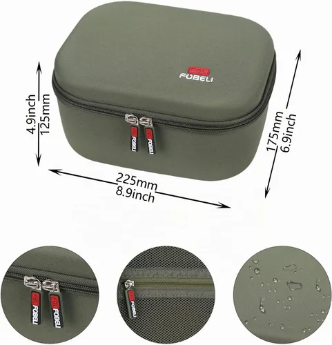 Vista 6 de FBLFOBELI Hard Case for Walker's Razor Slim/Howard Leight Shooting Ear Protection Electronic Shooting Muffs Earmuff