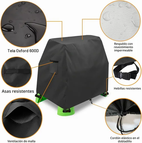 Vista 3 de Cubierta para mesa de agua para niños, resistente al aire libre, 600D, impermeable, anti-UV, a prueba de polvo, para niños, compatible con Step2
