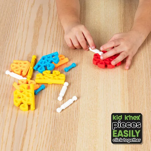 Vista 12 de KID K'NEX - Juego de constructores en ciernes, 100 piezas, construcción STEM preescolar, juego de construcción para niños, juego creativo
