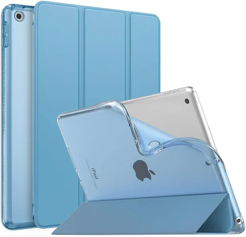 Vista 37 de MoKo Funda compatible con iPad de 9ª/8ª/7ª generación de 10.2 pulgadas (2021/2020/2019), delgada y ligera funda inteligente con protector trasero