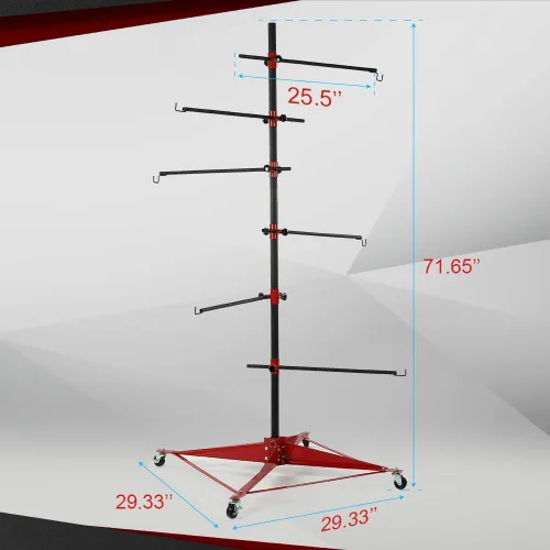 Vista 3 de CROSSDESIGN Soporte de panel de guardabarros de puerta de cuerpo automático Soporte de pintura colgante de poste central de árbol