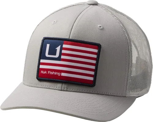Vista 7 de HUK - Gorra de camionero de malla para hombre con cierre a presión Gorra de pesca antirreflectante