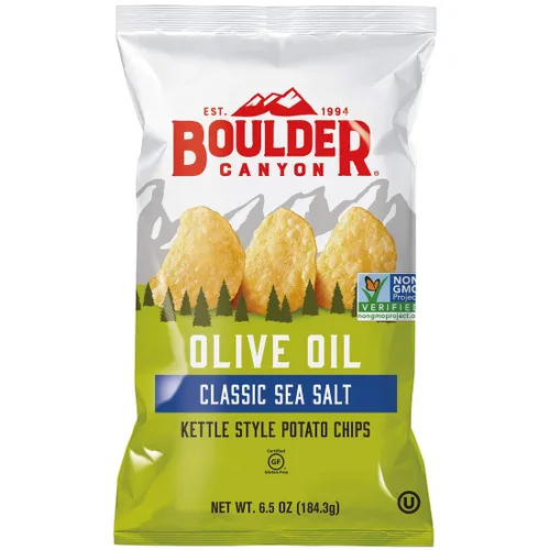 Vista 11 de Boulder Canyon Papas fritas - Hickory BBQ (1.5 oz/Caja de 55)