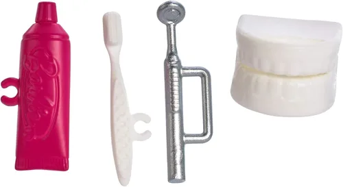 Vista 4 de Barbie Muñeca y juego de dentista, pelo negro