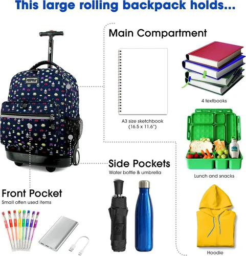 Vista 3 de J World New York Sunrise - Mochila con ruedas