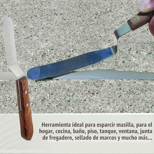Vista 7 de A2Z Scilab Brand Engineering - Espátula clásica de acero inoxidable (hoja de desplazamiento de 3 pulgadas de largo)