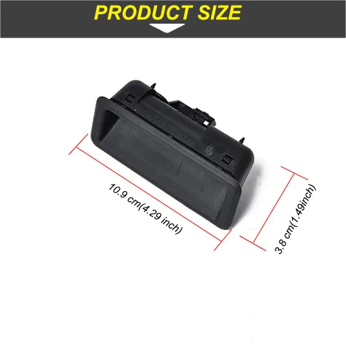 Vista 5 de MOCW Interruptor de liberación del mango del maletero de maletero para BMW 1 3 5 Series X6 X5 X1 E60 E90 E91 E92 E93 E70 E71 Reemplazar 51247118158