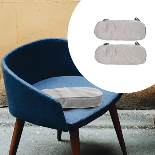 Vista 9 de Operitacx Almohadillas flexibles para reposabrazos de oficina y hogar, fundas de espuma viscoelástica para reposabrazos, almohada para sillas