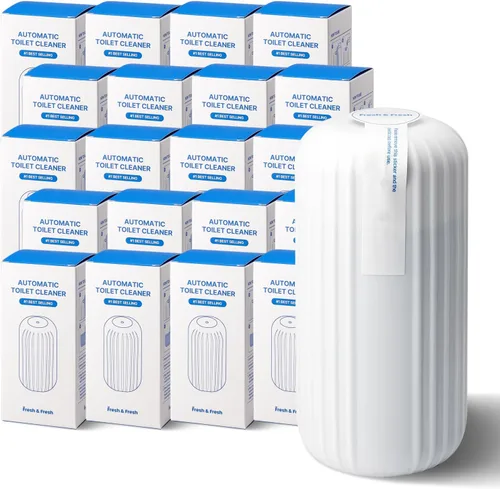 Vista 11 de Fresh & Fresh Limpiadores automáticos para inodoros (verde bosque) – 1 botella (hasta 2500 descargas/botella), limpiador de inodoro comercial