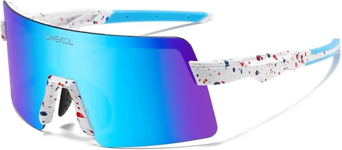 Vista 14 de Dos tamaños para adultos y jóvenes, lentes de sol polarizados para hombres y mujeres, para deportes al aire libre, gafas de béisbol UV400, gafas