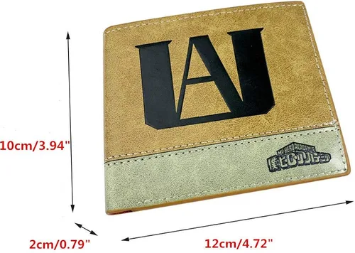 Vista 2 de ASLNSONG Cartera corta de cuero plegable con bolsillo para monedas, estilo casual, para niños y niñas