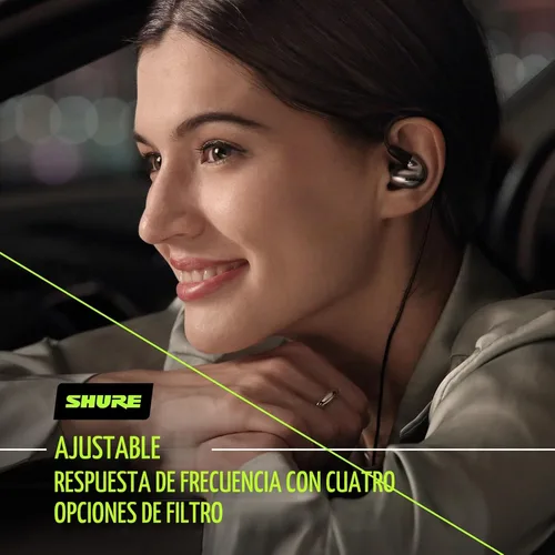 Vista 3 de Shure Auriculares con aislamiento de sonido SE846 Gen 2 con cable desmontable de 64" - Transparente Flagship in-ear monitors with four drivers and