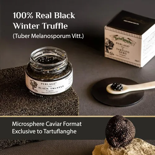 Vista 3 de TartufLanghe Trufa Perlage - Caviar de trufa Luxury Italian topping made with real black winter truffle juice. Add to pasta, risotto, eggs, sushi