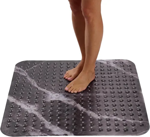 Vista 26 de ENKOSI Tapete de ducha extra grande antideslizante – 47 x 32 pulgadas – Tapete de ducha de baño XL – Tapetes de ducha grandes para suelos de ducha