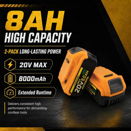 Vista 5 de Repuesto para baterías de litio Dewalt 20V MAX 8.0Ah 2