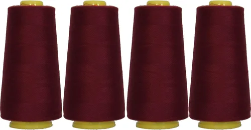 Vista 59 de Threadart Hilo Serger - Costura Poliéster - 2750 Yard Cono 40/2 - Aguamarina Polyester serger thread for overlock sewing, seams and garment