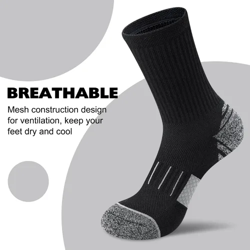 Vista 3 de Amutost Calcetines acolchados para mujer, 5 pares