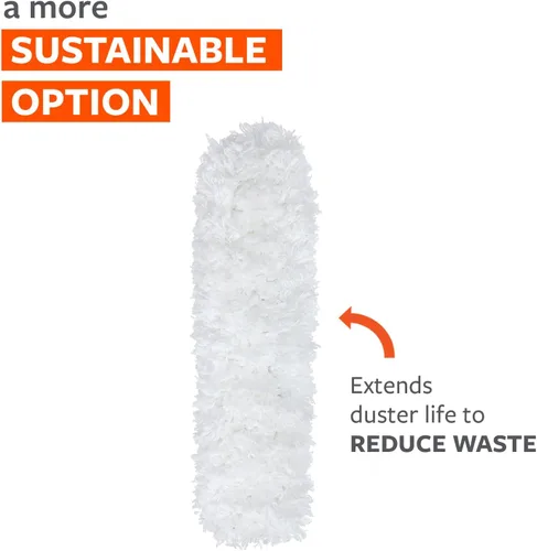 Vista 4 de Full Circle Dust Whisperer - Recambio de plumero de microfibra, extensible, lavable, para ventiladores de techo, persianas, muebles