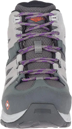 Vista 3 de Merrell Botas de construcción de cuero de sirena para mujer, con puntera de aleación impermeable, BrindleBoulder