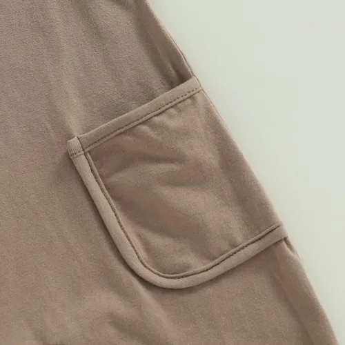 Vista 108 de Mameluco unisex de manga corta para bebé recién nacido, con botones, de una pieza, ropa de color sólido