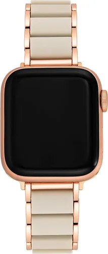 Vista 12 de Anne Klein Silicone Adjustable Bracelet for Apple Watch Negro/Oro rosa