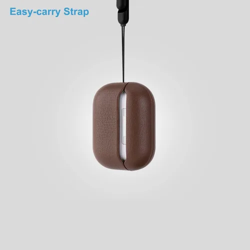 Vista 7 de Lopie Estuche de cuero para AirPods Pro de segunda generación - Rojo, unisex
