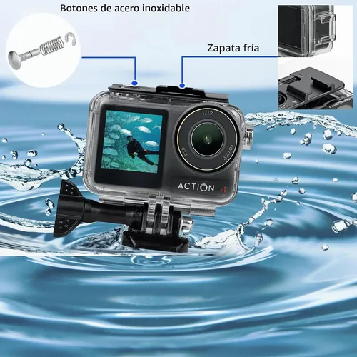 Vista 3 de PCTC 45M (148ft) Funda impermeable para DJI Osmo Action5 Pro