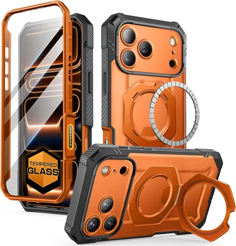 Vista 10 de SUPCASE Funda para iPhone 17 Pro Max (UBGrip Pro), [protector de pantalla de vidrio templado integrado y soporte] [cubierta de control de cámara]