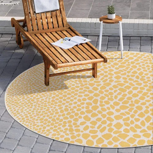 Vista 67 de Unique Loom Outdoor Collection Alfombra de área - Ciudad del Cabo (2' 2' x 3' 1' Rectángulo, Azul/Oliva)