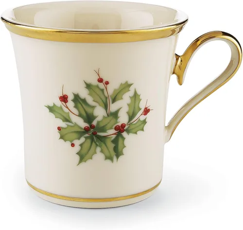 Vista 8 de Lenox 853763 Juego de 4 tazas apilables de vacaciones, Vajilla de Navidad, para recibir invitados