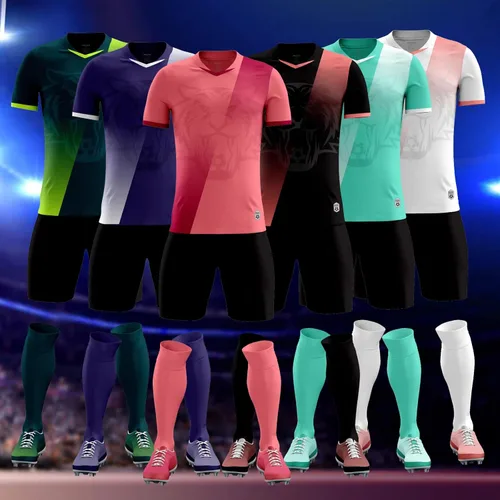 Vista 7 de TOMIYO Camiseta de fútbol personalizada para niños con logotipo de nombre, conjunto de uniformes de fútbol personalizados para hombres, mujeres