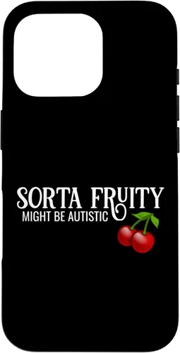 Vista 20 de Sorta Fruity Autistic Bisexual Queer Lesbian Autism Cherry Case for iPhone 16