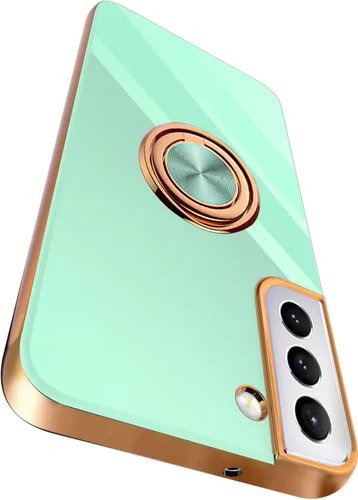Vista 8 de Funda compatible con Samsung Galaxy S22 con soporte de anillo Negro