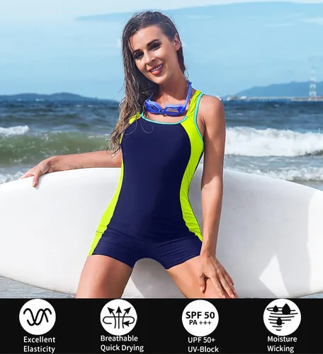 Vista 3 de BEAUTYIN - Traje de baño de una pieza para mujer trajes de baño deportivos