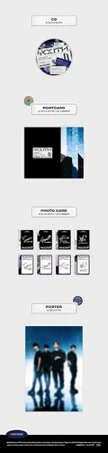 Vista 2 de LUMINOUS Youth 1st Mini Album 64p PhotoBook+44p Concept Booklet+1p PostCard+1p PhotoCard+Message PhotoCard SET+Tracking Kpop Sealed