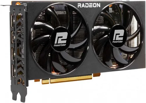 Vista 4 de PowerColor Fighter - Tarjeta gráfica AMD Radeon RX 6600 con memoria GDDR6 de 8 GB