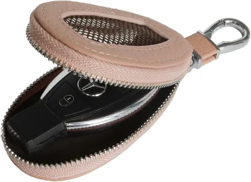 Vista 6 de Funda Universal Premium para Llavero de Coche de Cuero Genuino Portador de Llavero Inteligente de Coche para Llavero Remoto