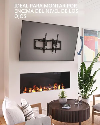 Vista 9 de SANUS Soporte de pared inclinable para TVs de 46" - 90" o 150 libras - Soporte de inclinación premium con ajuste universal - Extensión suave de 5.7