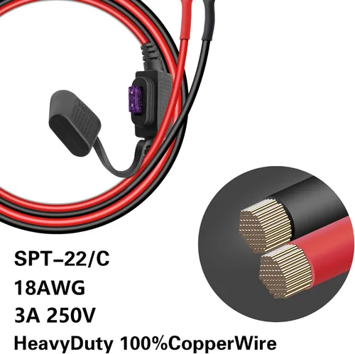 Vista 5 de Conector de batería SAE YACSEJAO 2FT/60CM 18AWG SAE a conector de terminal de junta tórica de 2 pines de desconexión rápida SAE Cable de extensión