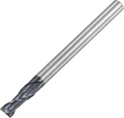 Vista 7 de uxcell Fresa de extremo de nariz cuadrada, punta de 0.039 in de diámetro de carburo sólido recubierto AlTiN Fresa CNC Fresa de 2 flautas en espiral
