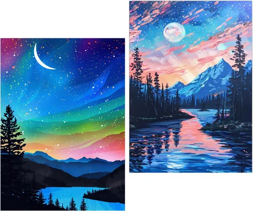 Vista 19 de EWJRNSF Kits de pintura de diamantes 5D para adultos principiantes, juegos de arte de diamantes, pintura de gemas y manualidades, decoración