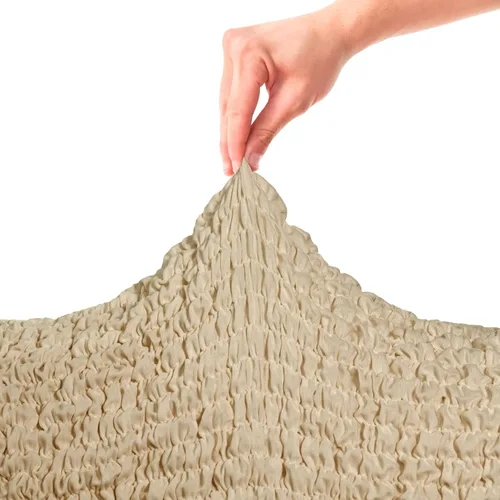 Vista 8 de PAULATO BY GA.I.CO. Funda elástica para sillón – Funda de sofá – Funda de sofá biplaza – Protector lavable de ajuste de forma de 1 pieza para Beige