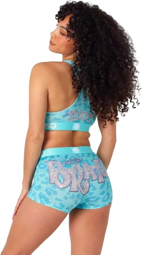 Vista 4 de PSD Bratz - Brasier deportivo para mujer, con espalda cruzada, con tela de microfibra transpirable