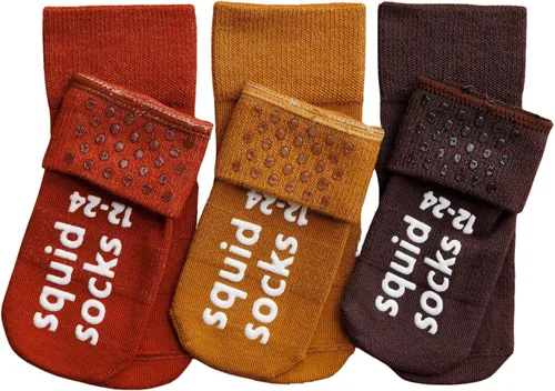 Vista 9 de squid socks Calcetines de viscosa de bambú 0-6M, 6-12M, 12-24M y 2T-3T Calcetines que se mantienen puestos