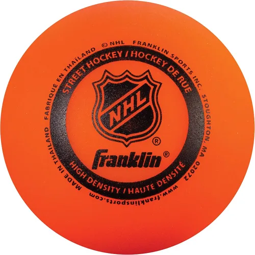 Vista 14 de Franklin Sports - Pelotas de hockey callejero NHL - Sin rebote para uso en exteriores y en patines - Tamaño oficial para hockey callejero juvenil