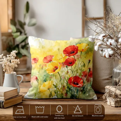 Vista 55 de Batmerry Autumn Pumpkin Templeton Throw Pillow Covers, Green Leaves Paths Forests Decorative Pillow Covers Digital Printing Blended for Couch Sofa