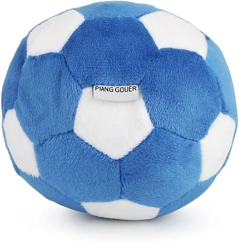 Vista 8 de Paquete de 3 pelotas interactivas para perros pequeños y medianos, pelotas de fútbol, fútbol y tenis para perros, rellenas de juguetes esponjosos